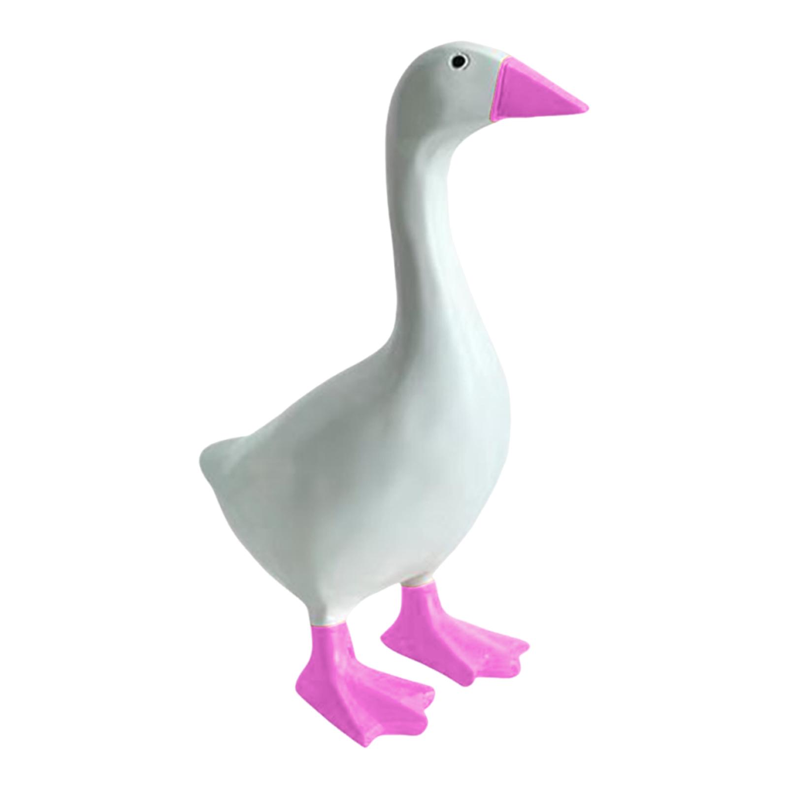Duck Sculpture Cartoon Gifts Standing Duck Key Holder for Bedroom Table Room