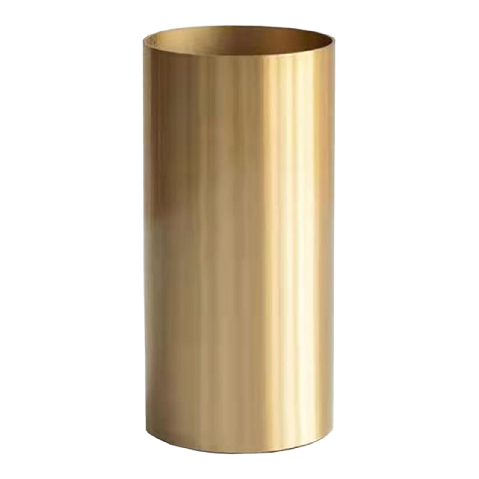 Metal Cylinder Vase 9cmx19.5cm