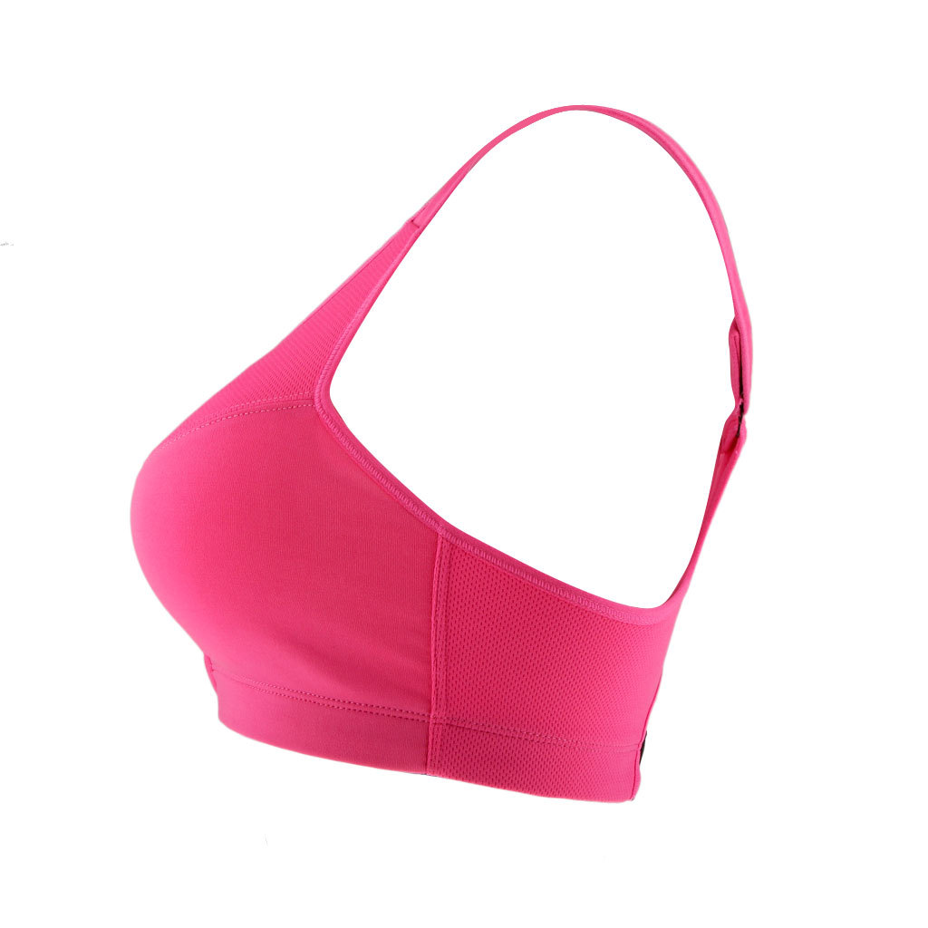 Racerback sports bra with front closure hair