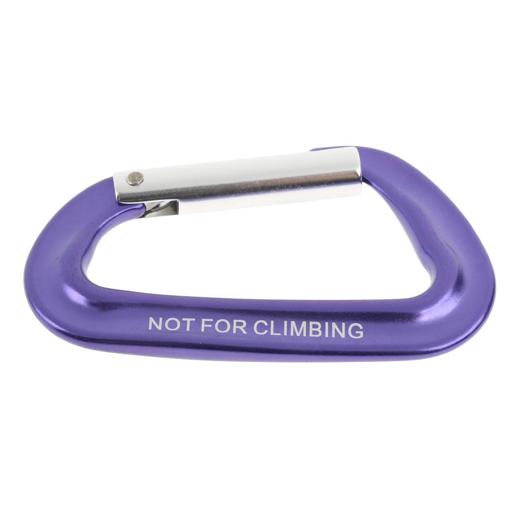 12KN Spring Clip Keychain Carabiner For Climbing Backpack Hook Purple