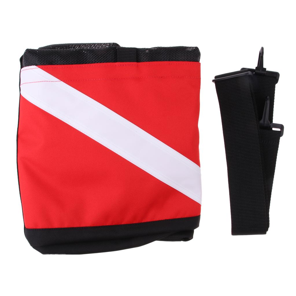 Heavy Duty Large Zipper Dive Flag Mesh Gear Bag Backpack & Shoulder Strap for Scuba Diving Snorkeling Swimming