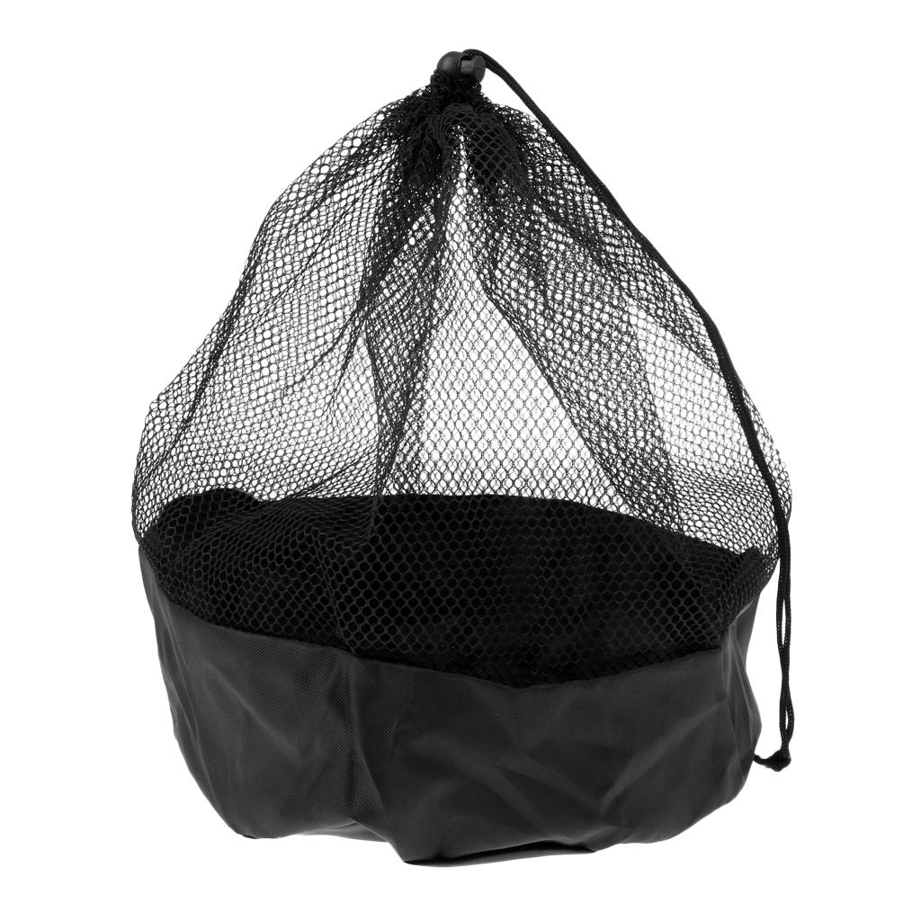 Soccer Training Cones Mesh Bag Drawstring Pouch for Football Saucers Markers