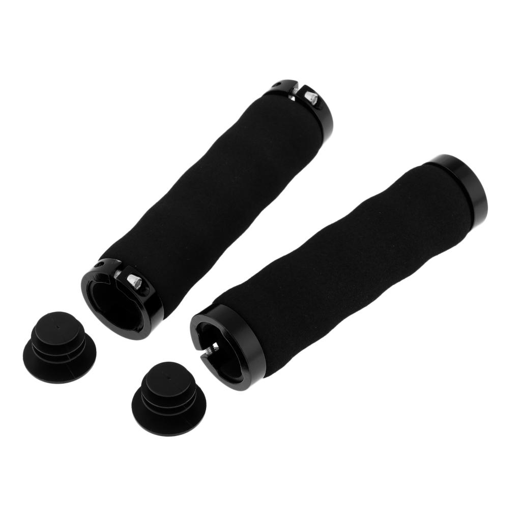 Shockproof Cycling Bike Bicycle Handlebar Grips Anti-slip Handle Grip Black