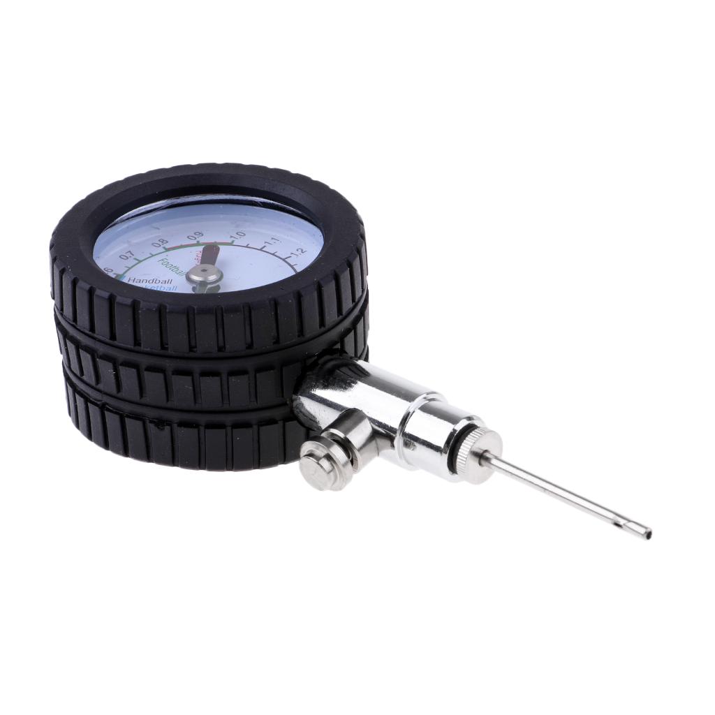 Dial Type Needle Basketball Air Gauge Football Pump Pressure Gauge Ball Pressure Gauge Barometer Black