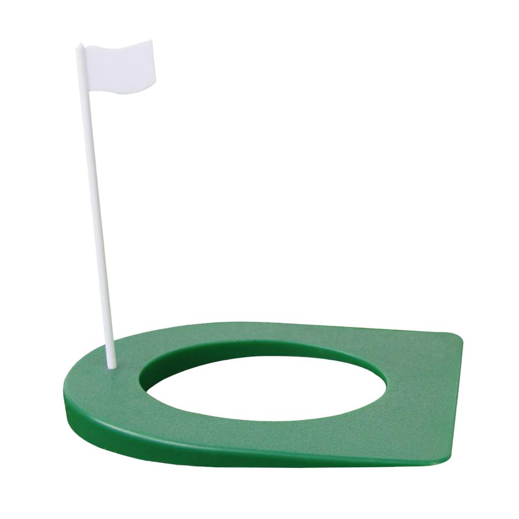 2pcs Golf Putting Hole with Flag Putting Practice Cup Practice Training Aids