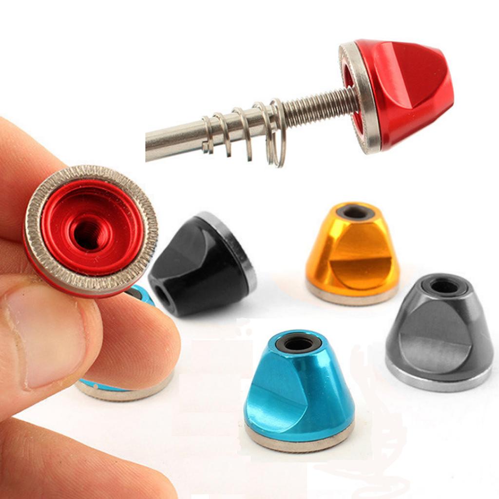 3xBicycle Quick Release Lever Nuts Shaft Screw Cycling Hub Axie Bolt Titanium