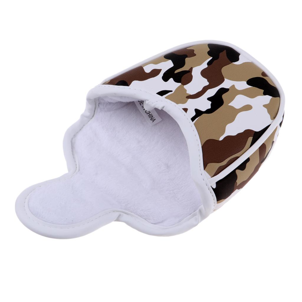 2Pcs Multi-function Golf Mallet Putter Head Cover Headcover Protector Bag