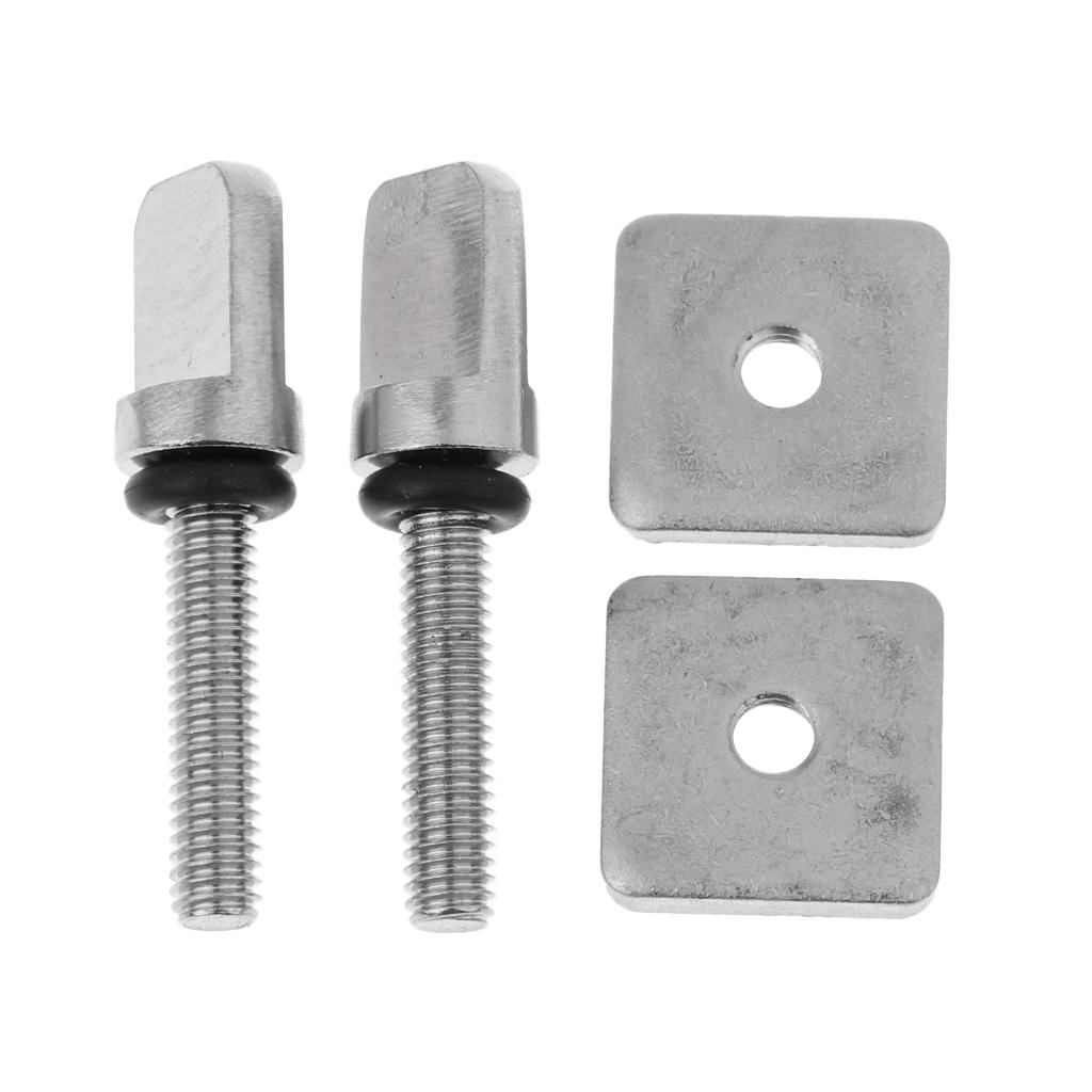 10 Sets Stainless Steel Fin Screw for Longboard Board Mount Hardware