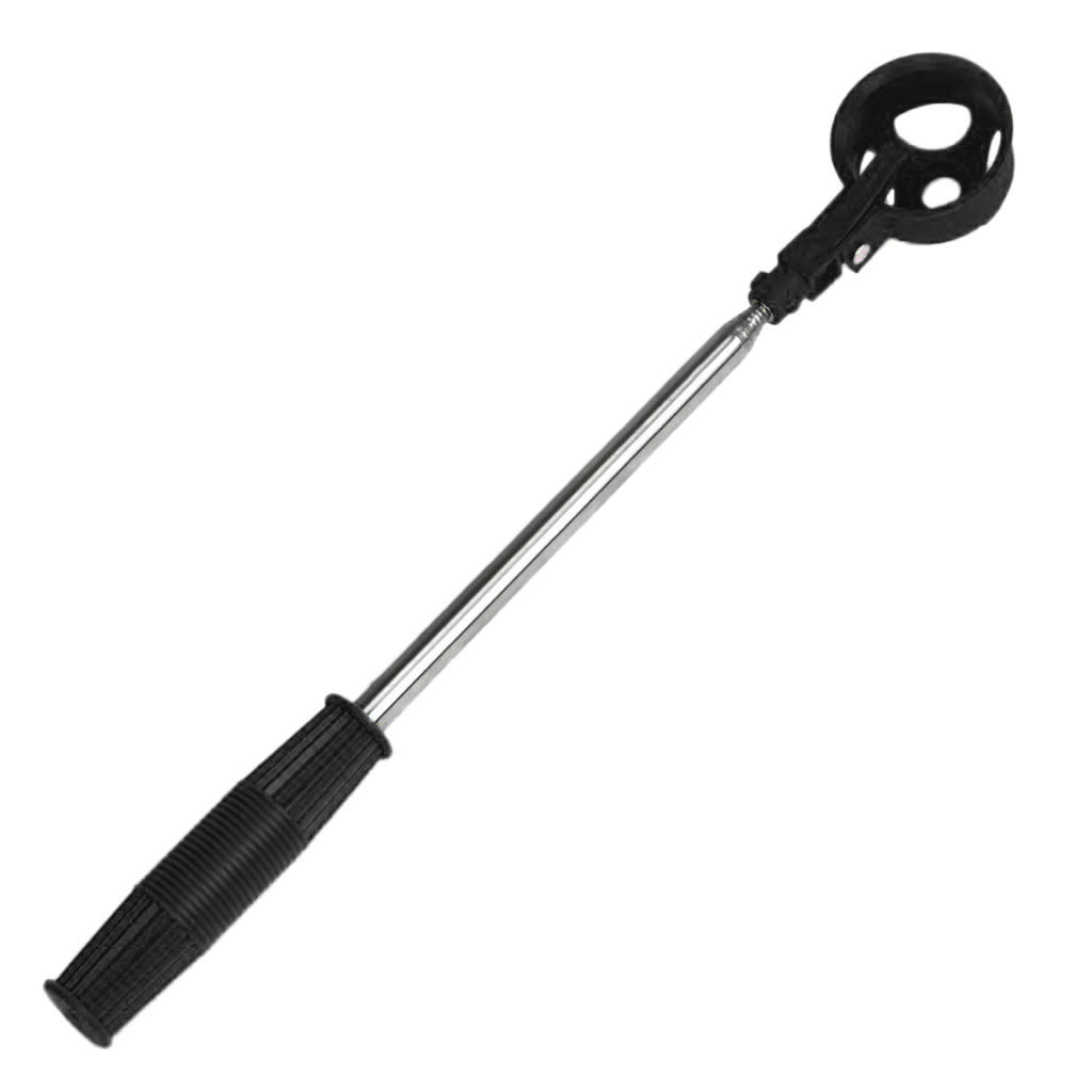 Telescopic Golf Ball Retriever Pick Up Retriever Scoop Shaft Tool  Black