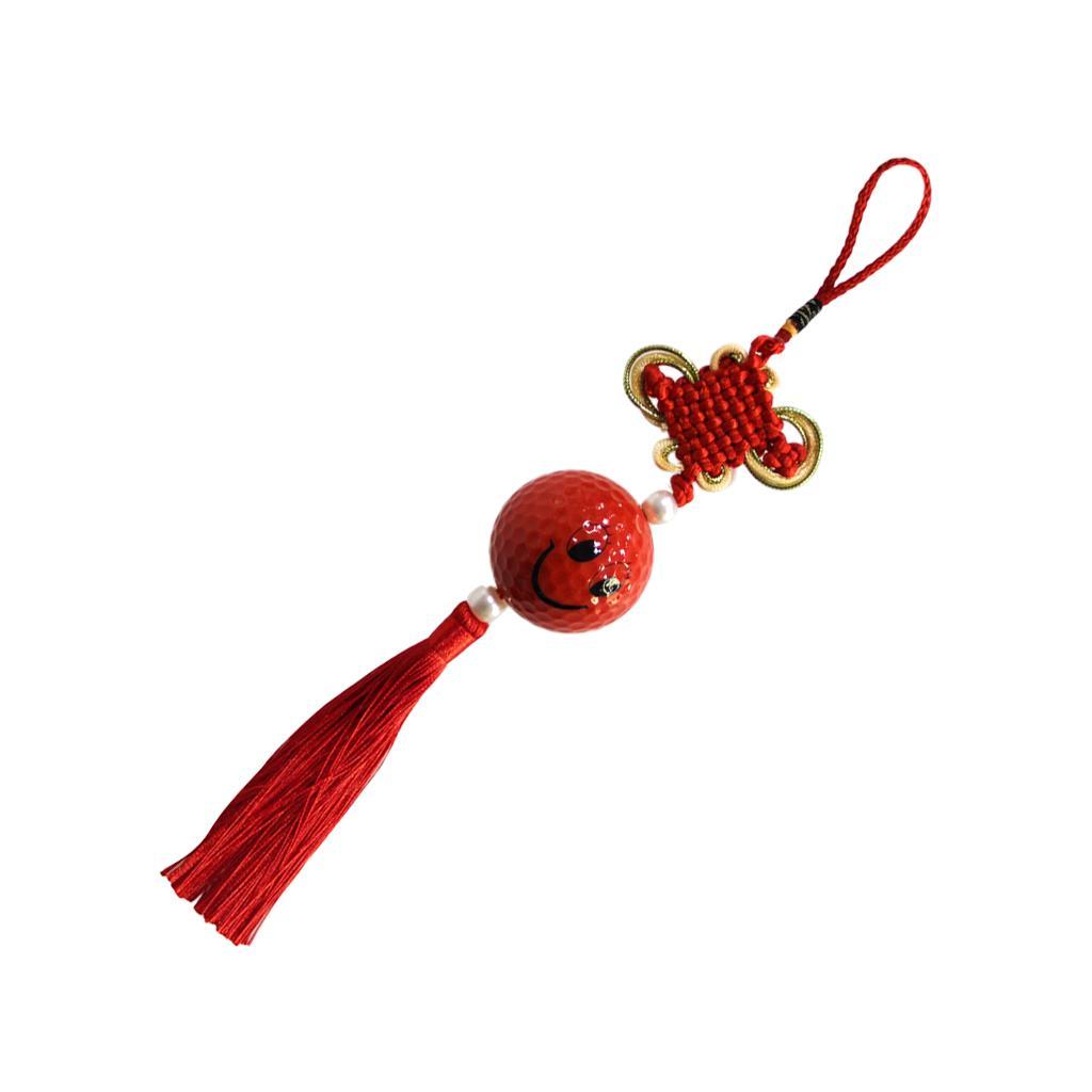 Chinese Dangling Knot with Tassel and Face Ball Lucky Fengshui Pendant ...