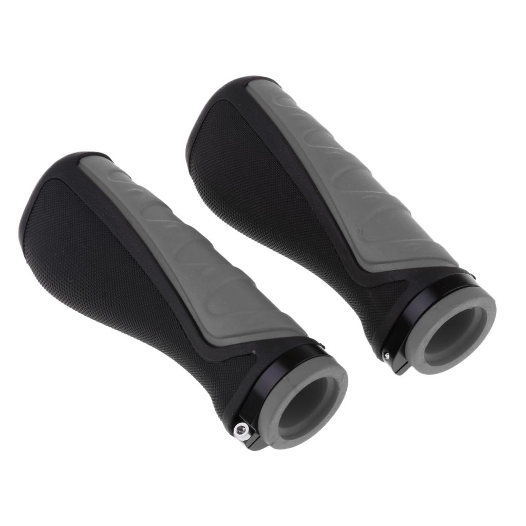 1 Pair Rubber Bicycle Handlebar Grips Electric Scooter Handle Grips Gray 