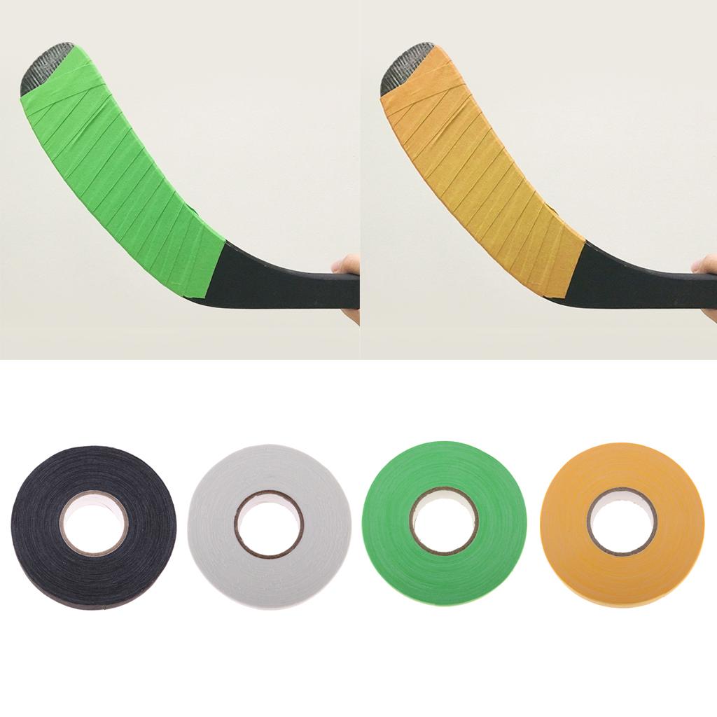 1 Roll Waterproof Adhesive Ice Hockey Cloth Tape Stick Handle Grip   Black