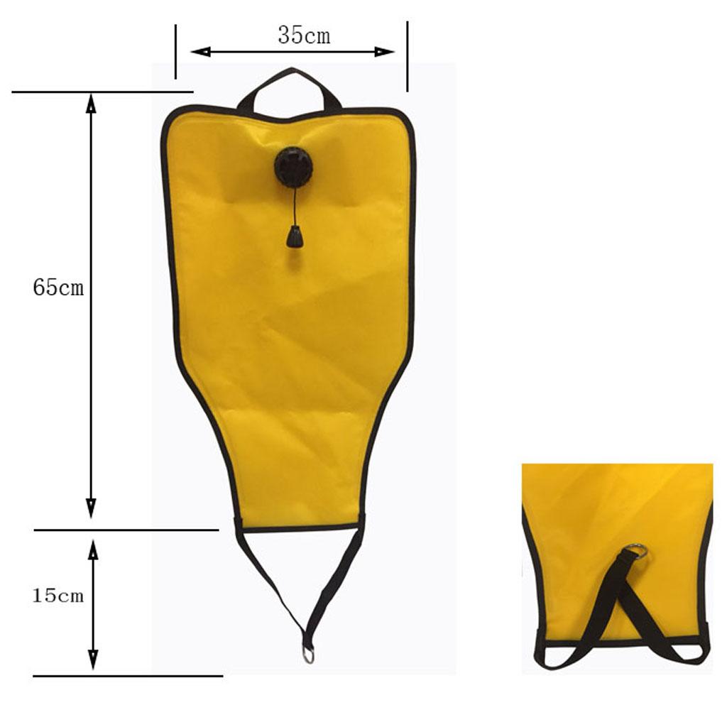 3xTechnical Scuba Diving Salvage Lift Nylon Bag with Over Pressure Dump Valve