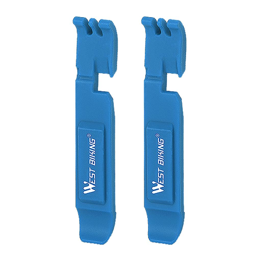 2Pcs Bicycle Tire Tyre Lever Opener Breaker Wheel Spoke Repair Tools Blue