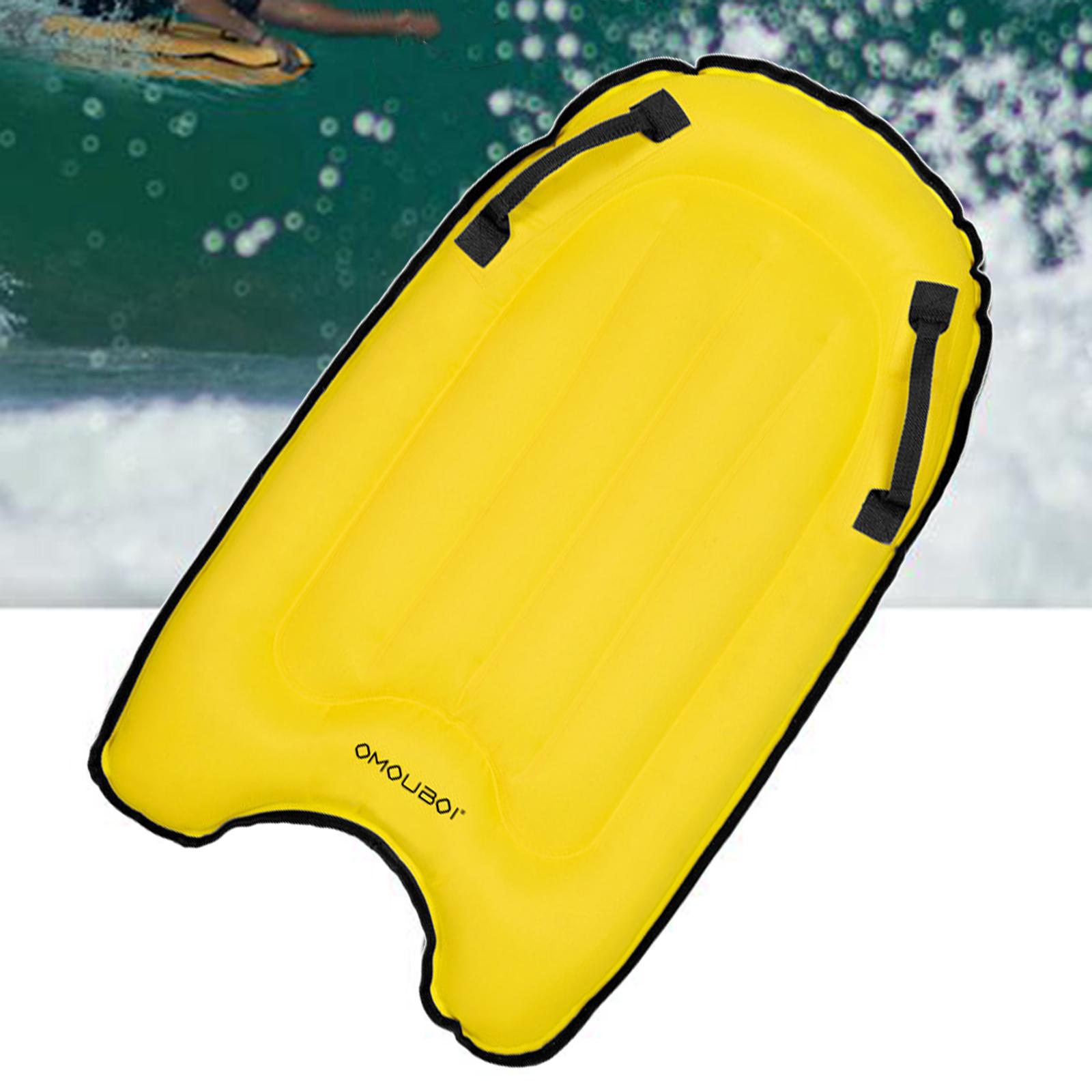 Inflatable Float Board Swimming Surfboard Surfing Toy Yellow_Board Only