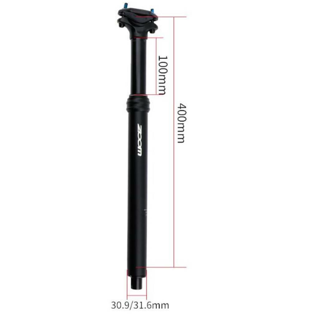 Bike Dropper Seatpost 400mm Internal Cable Routing Remote Seat Post  30.9mm