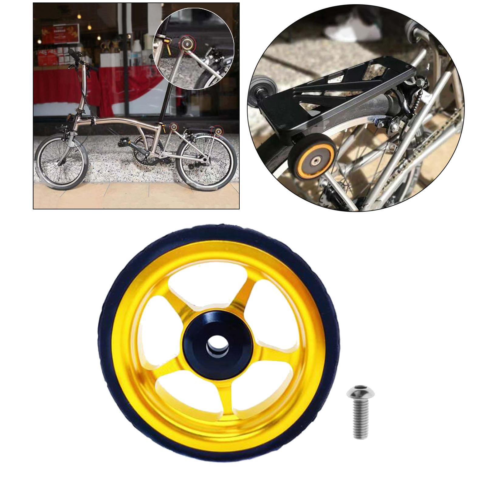 Easy Wheel for Brompton Folding Bike EZ Wheels Wheel Easywheel Golden