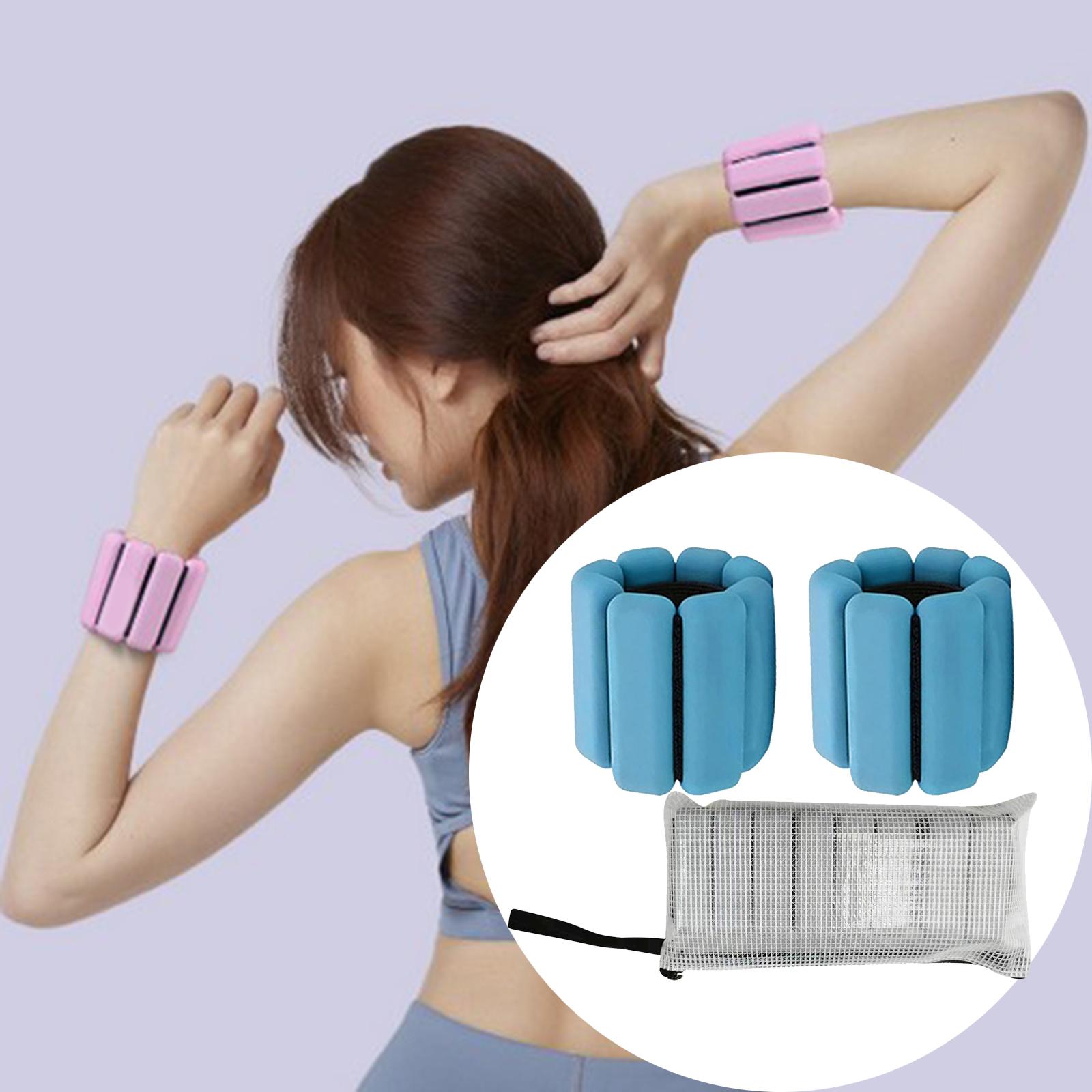 Wrist Weights Bracelet Gym Exercise Yoga Fitness Training Running Blue 2pcs