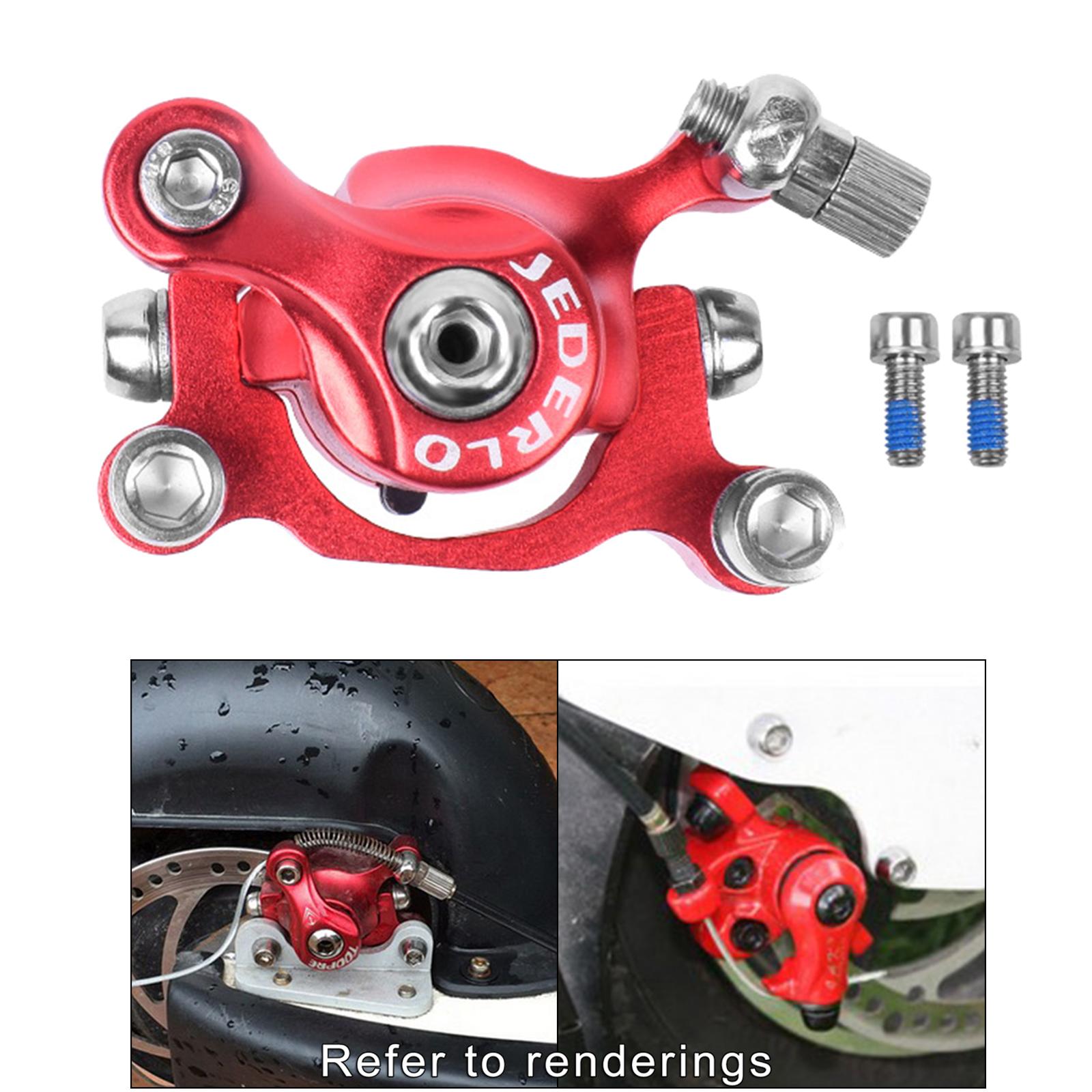 Aluminum Alloy Electric Scooter Disc Brake for Folding Bike Right Red