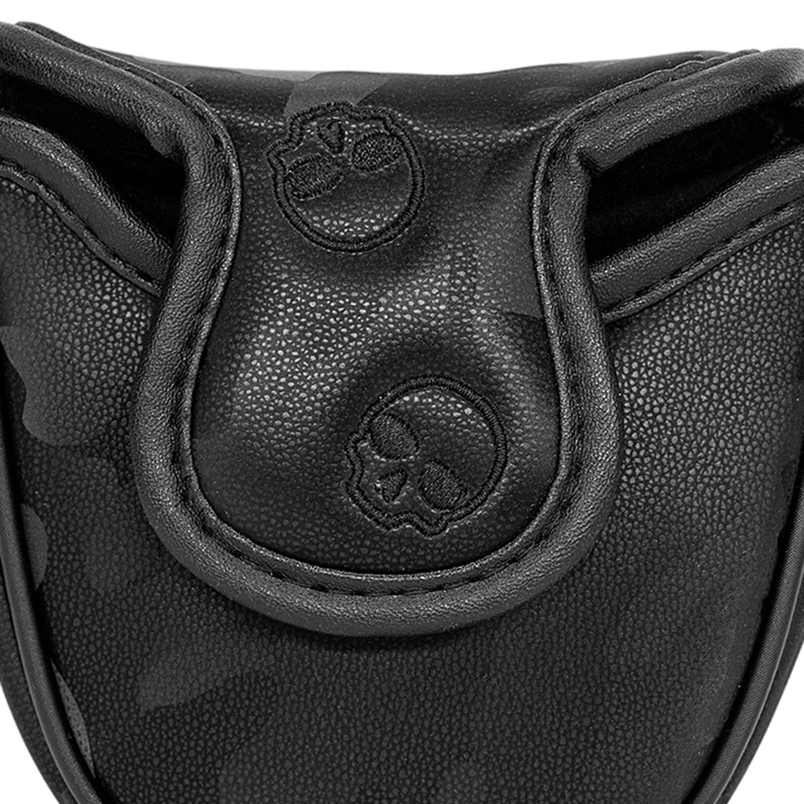 PU Golf Mallet Putter Cover Center Shaft Headcover Non-Slip Protection Black