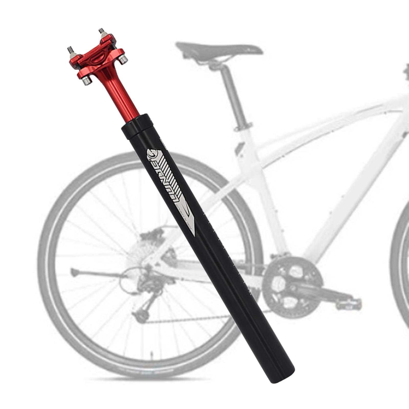 Bike Seatpost Bicycle Shockproof Seat Post Pole Repair 31.6mm Red
