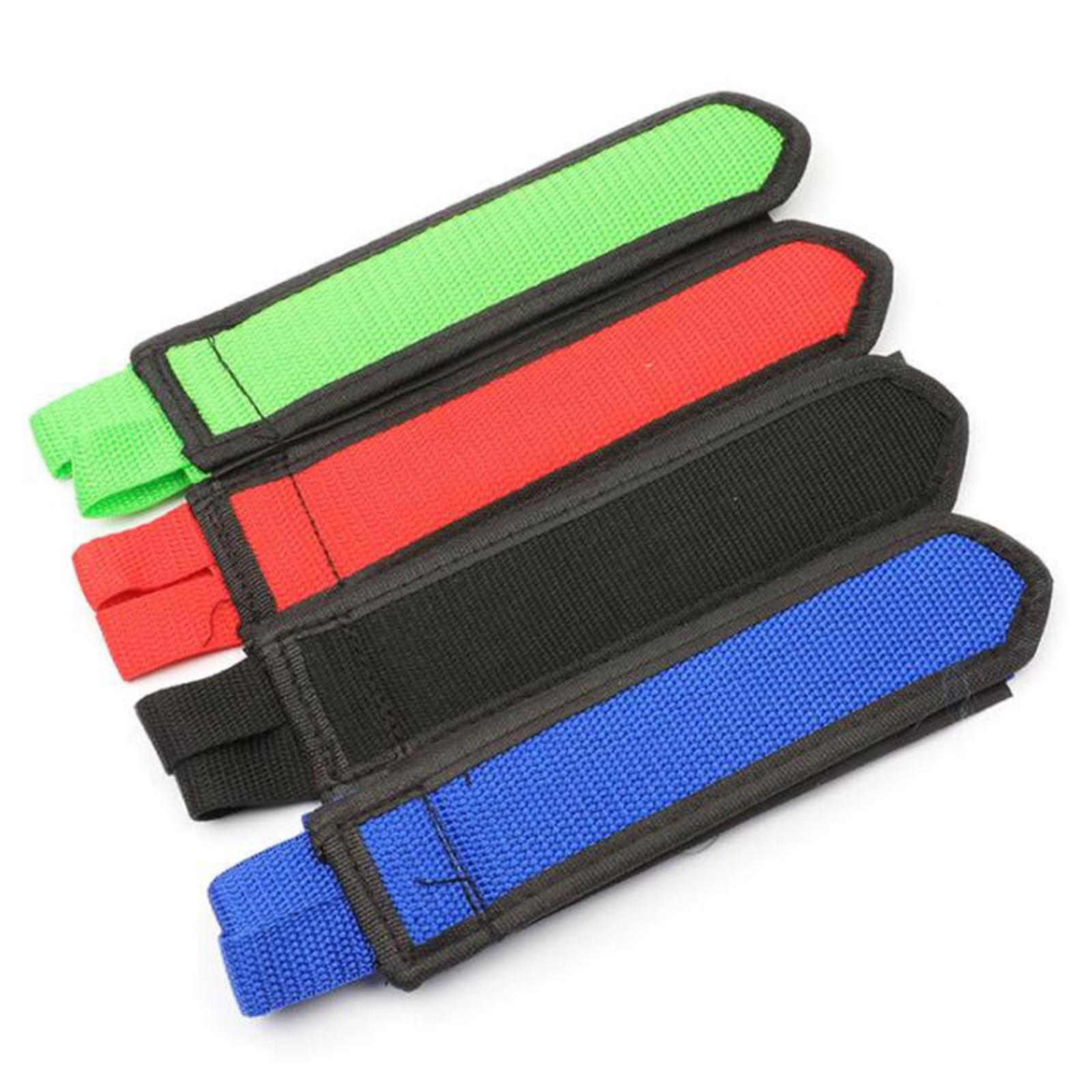 Pedal Strap Adjustable Adhesive Toe Clips for Mountain Bike Adults Red