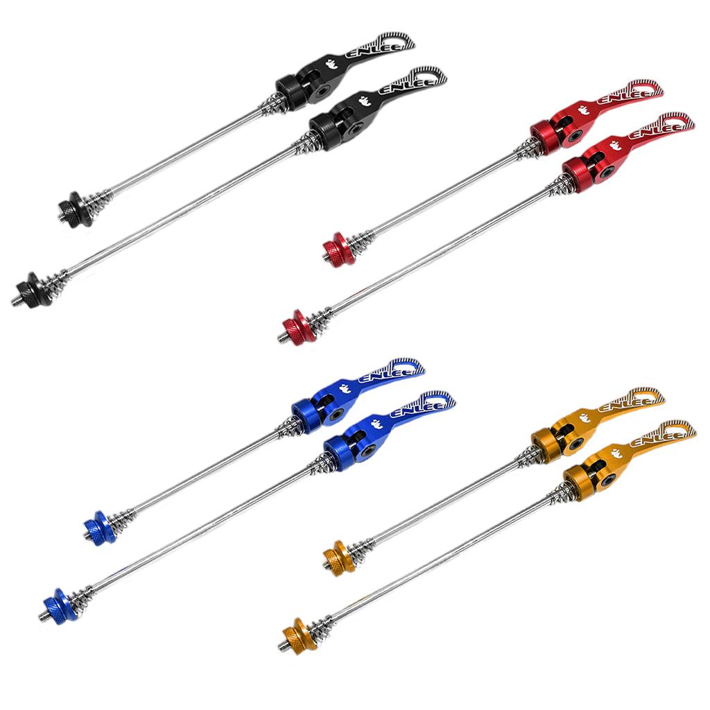 2Pcs Lightweight Bike Quick Release Skewer 100/135mm Bicycle Black