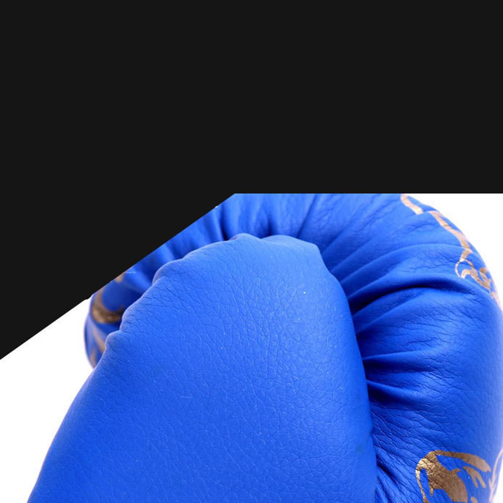 Boxing Gloves Children Grappling Punching Bag Martial Sparring blue 38x23cm