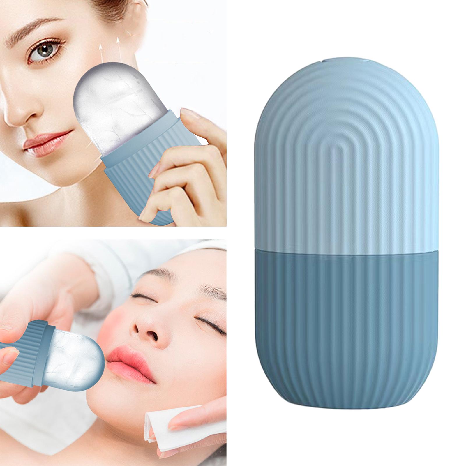 Face Ice Roller Facial Massager Skin Care for Reduce Wrinkles Blue