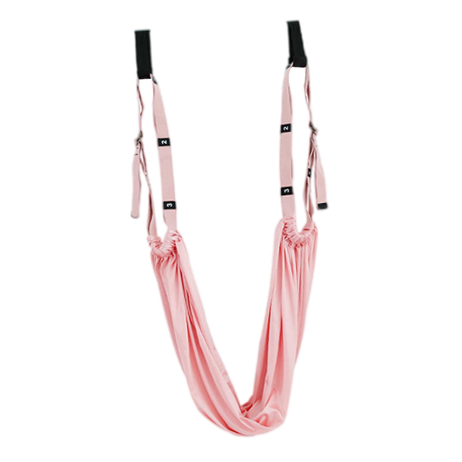 Aerial Yoga Swing Yoga Hammock Sling Exercise Fitness Gym Inversion Tool Pink 