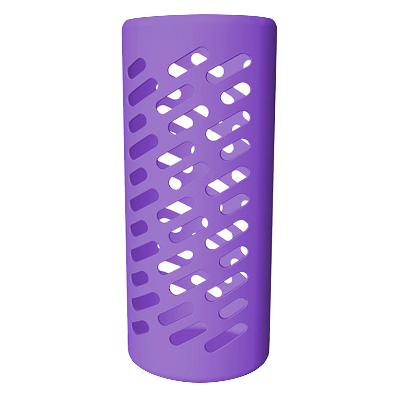 Water Bottle Silicone Sleeve Insulated Nonslip Protective Cover 32oz Purple