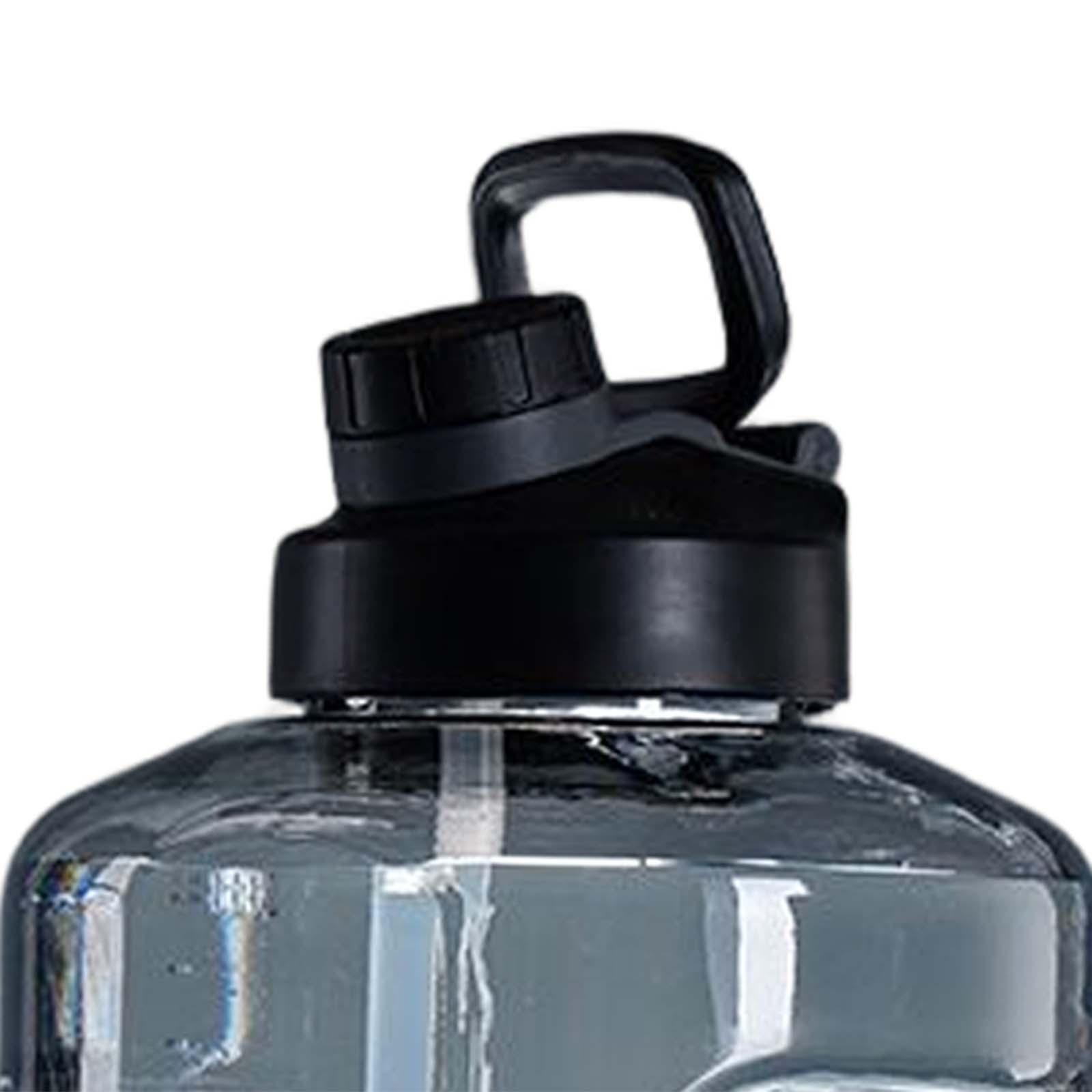 Portable Water Bottle Marker Wide Mouth Drinking for sports Running 1500ml Grey
