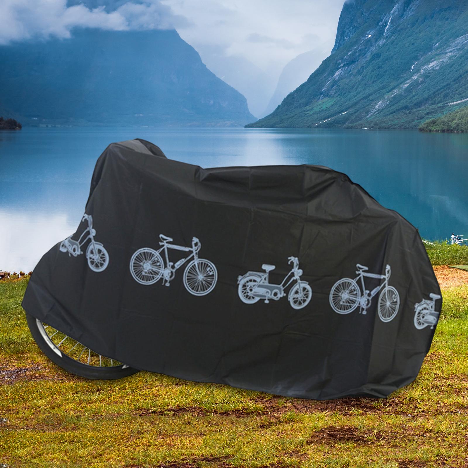 Durable Road Bike Cover Waterproof Sun Protection Storage Dustproof Raincoat Black 