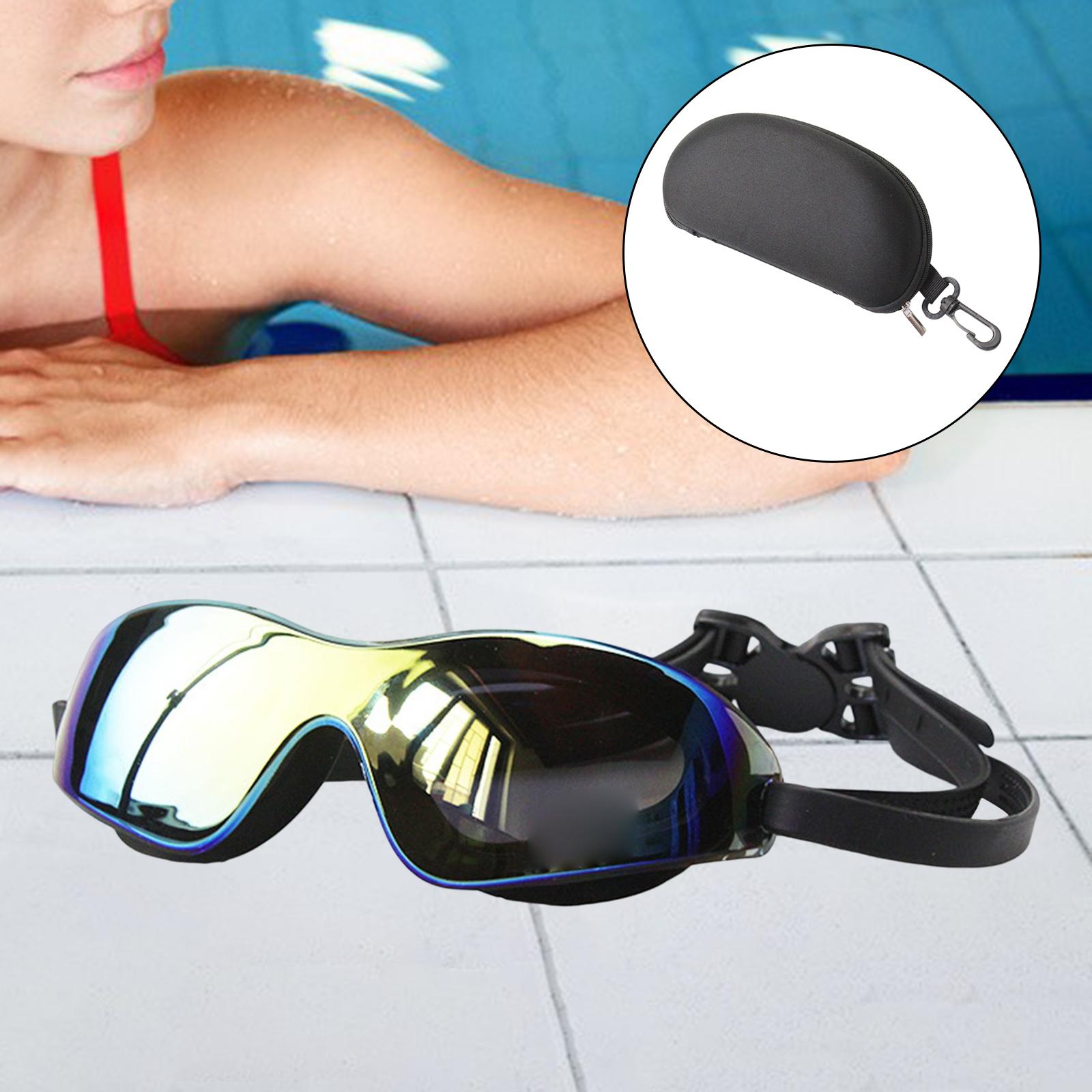 Professional Swimming Glasses Non Slip Diving Eyewear Frame Black Plating