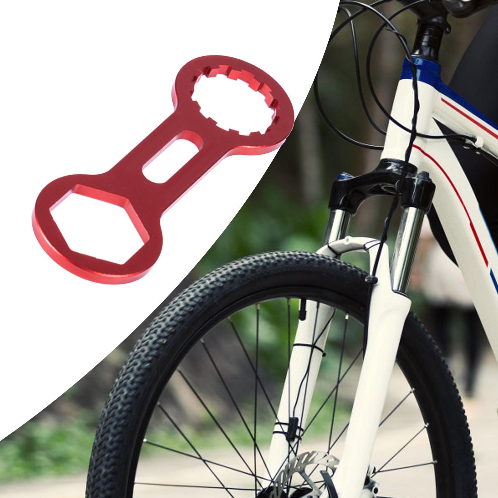 Bike Front Fork Caps Wrench Lightweight Remover Easy to Install Red