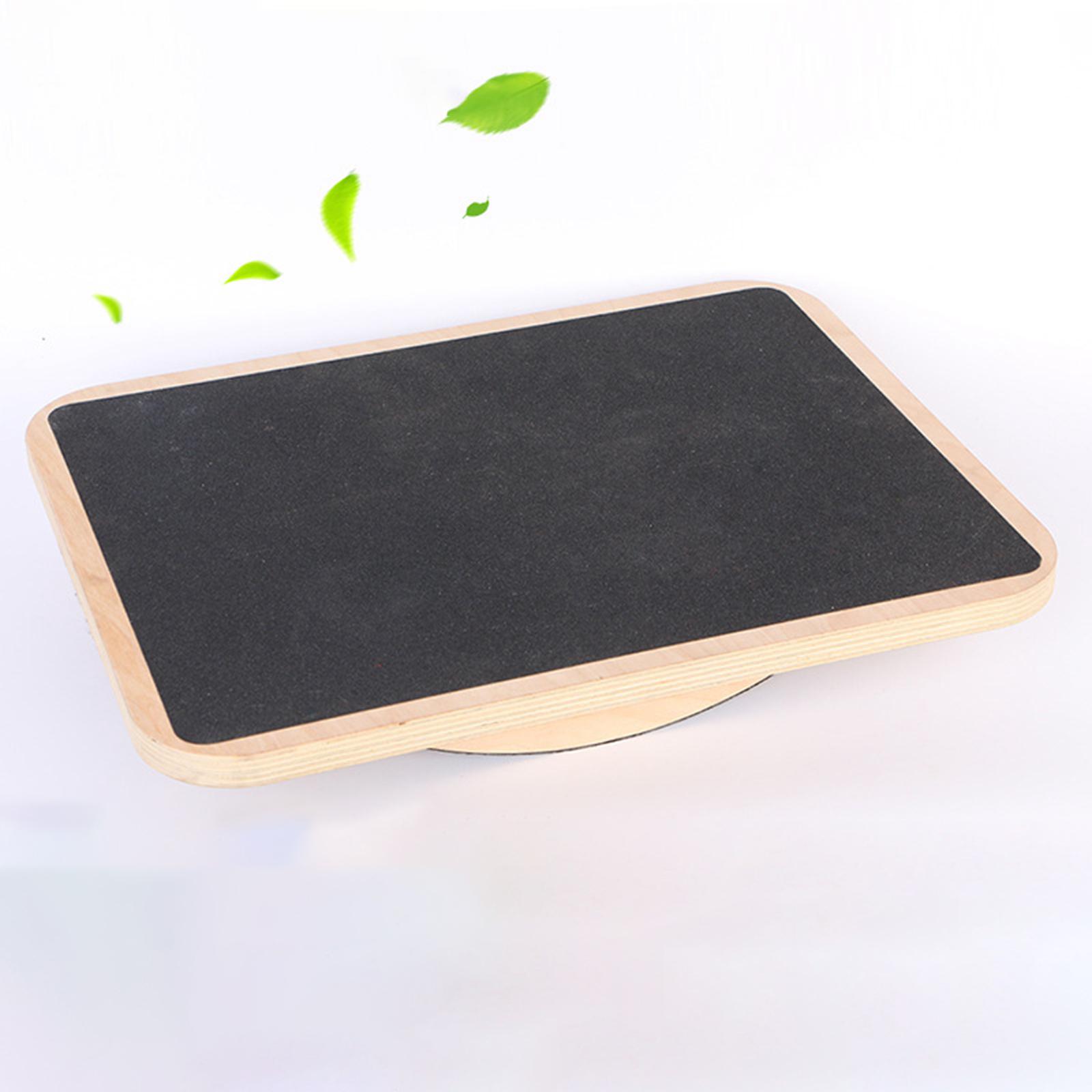 Wooden yoga balancing Board WakeSurf Stability Accessories Snowboard Nonslip