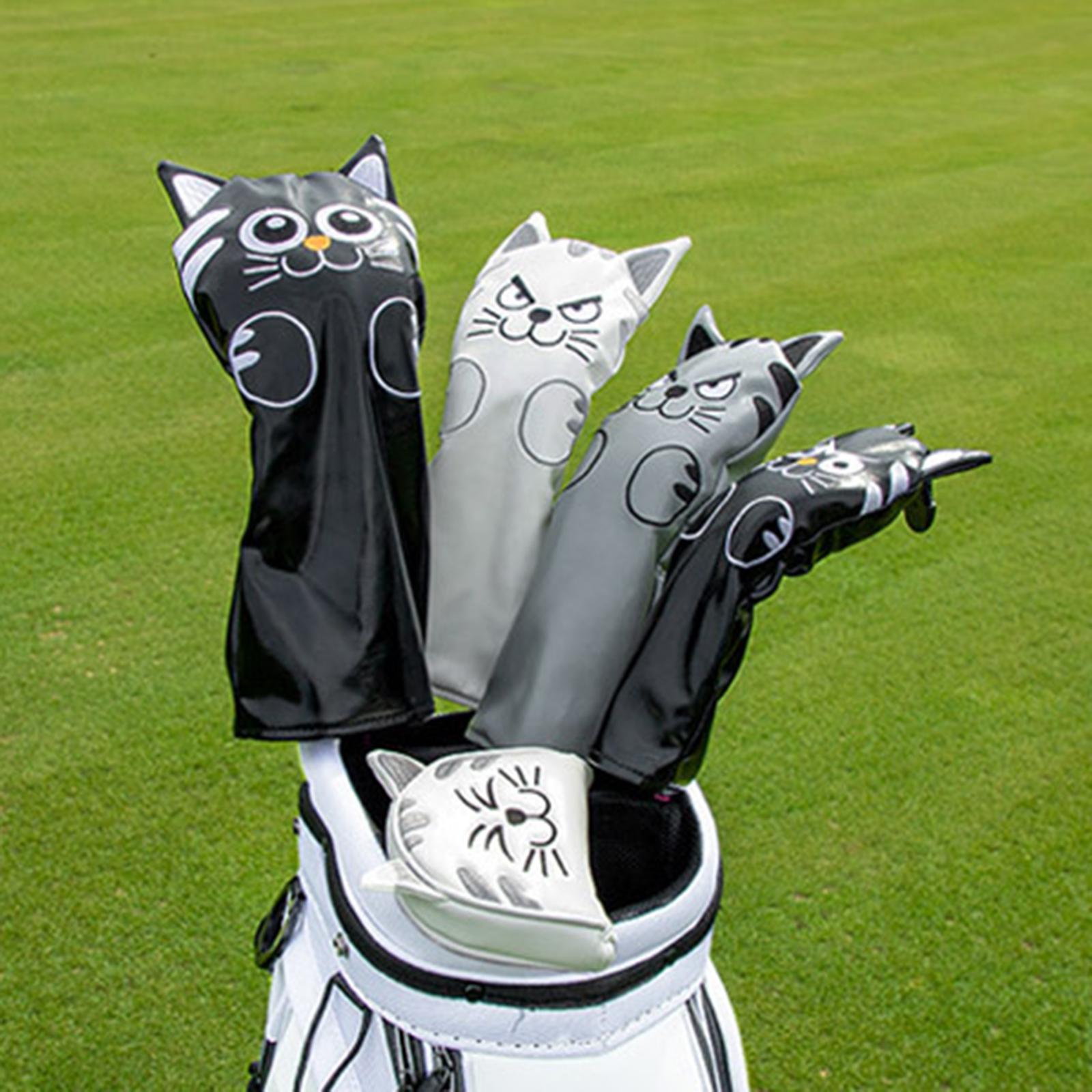 Golf Head Covers Mallet Putter Professionals Outdoor Training Equipment Semicircle Grey