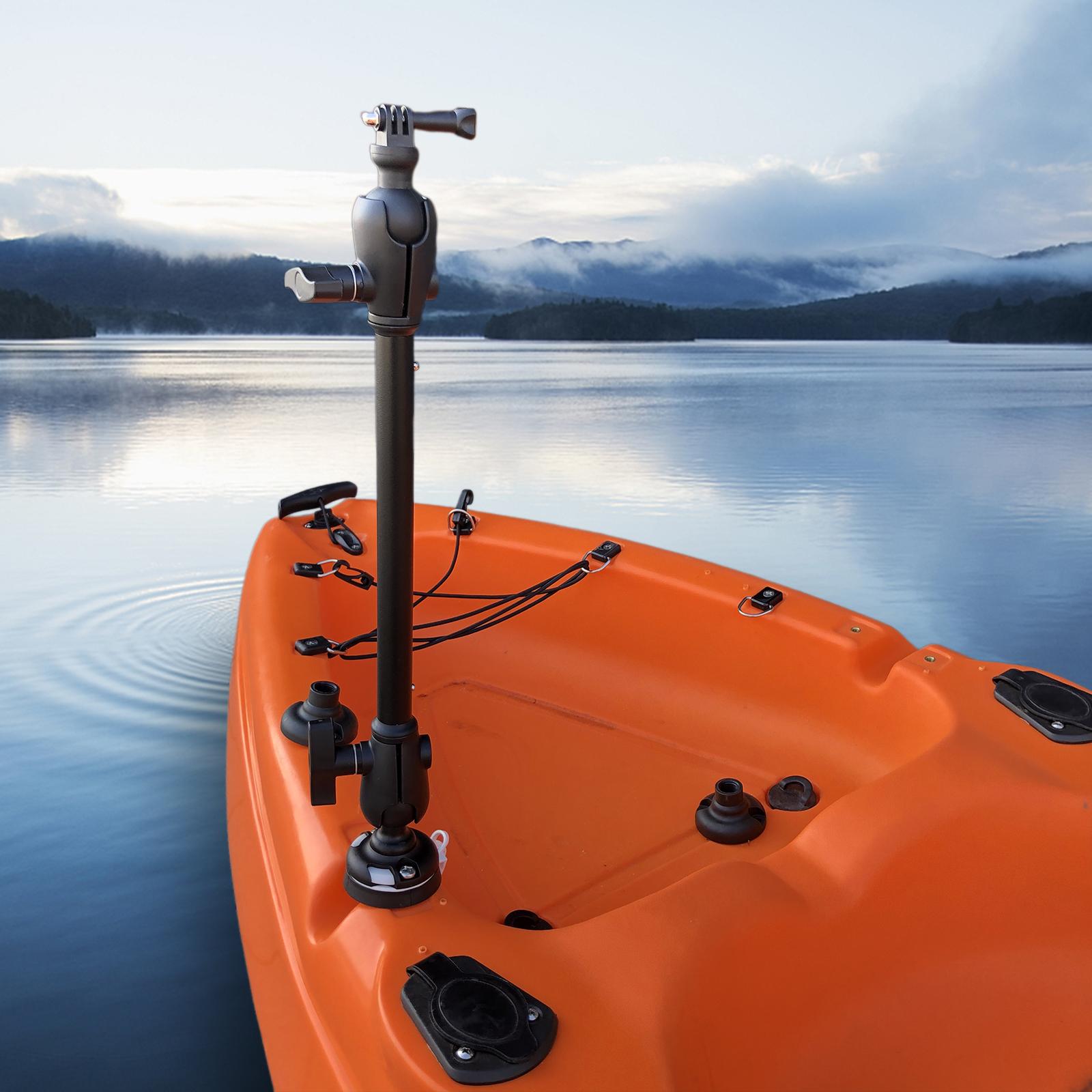Kayak Action Camera Mount Adjustable Paddleboards Bracket Action cam Canoes Length 65cm