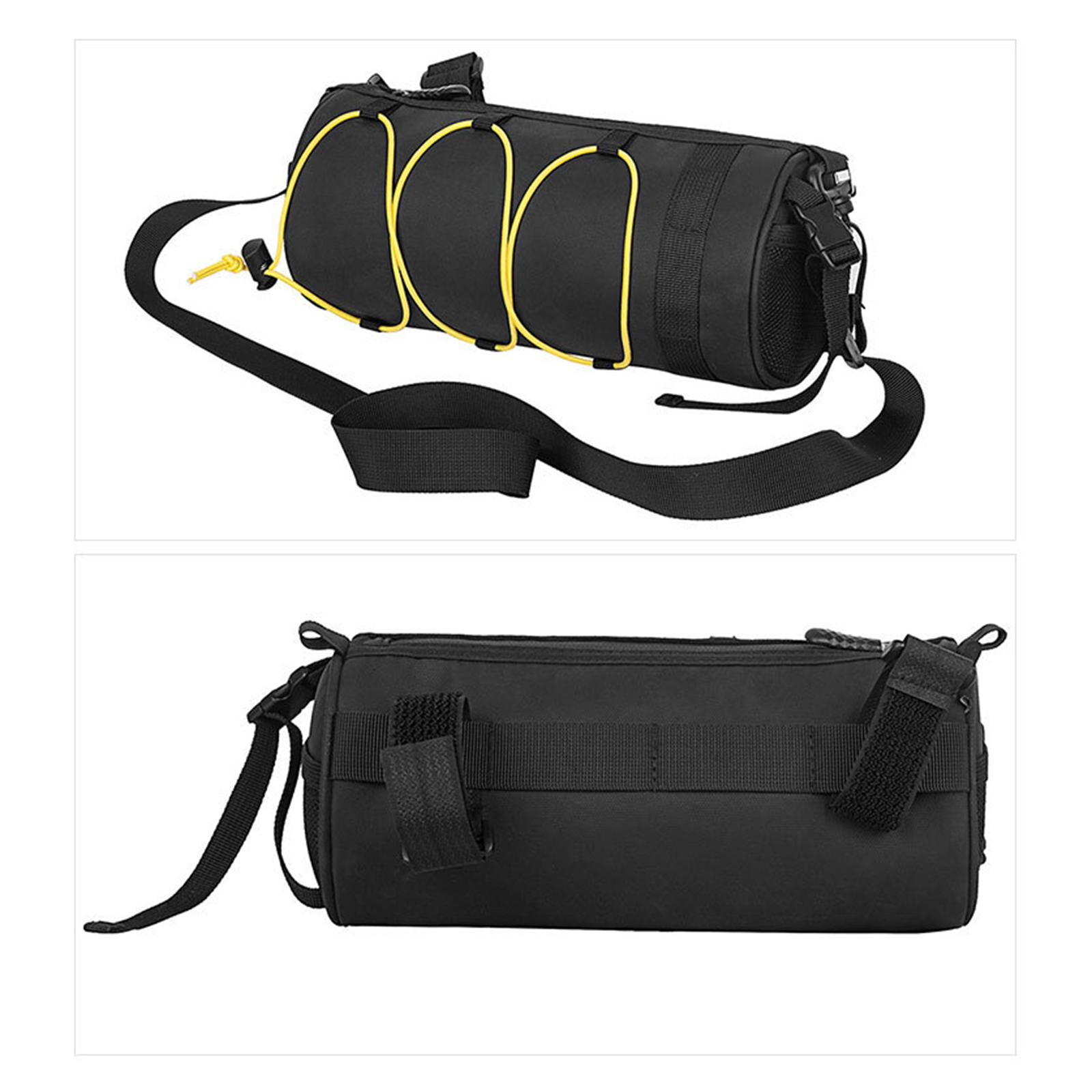 2.5L Bike Frame Bag Bicycle Handlebar Bag Large Capacity Waterproof Yellow