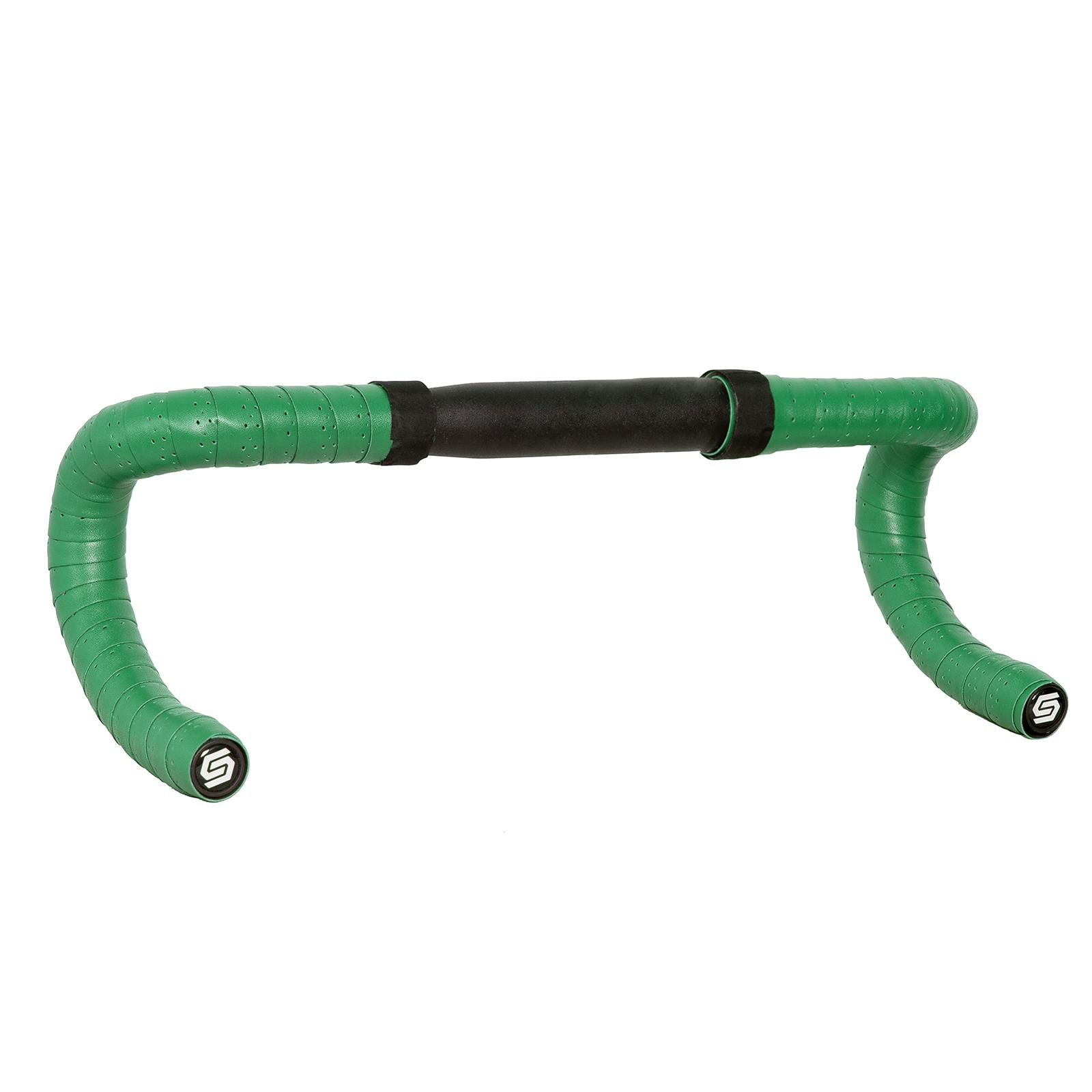 2Pcs PU Bike Handlebar Tapes Anti Vibration Handle Wraps Comfortable Grip Green