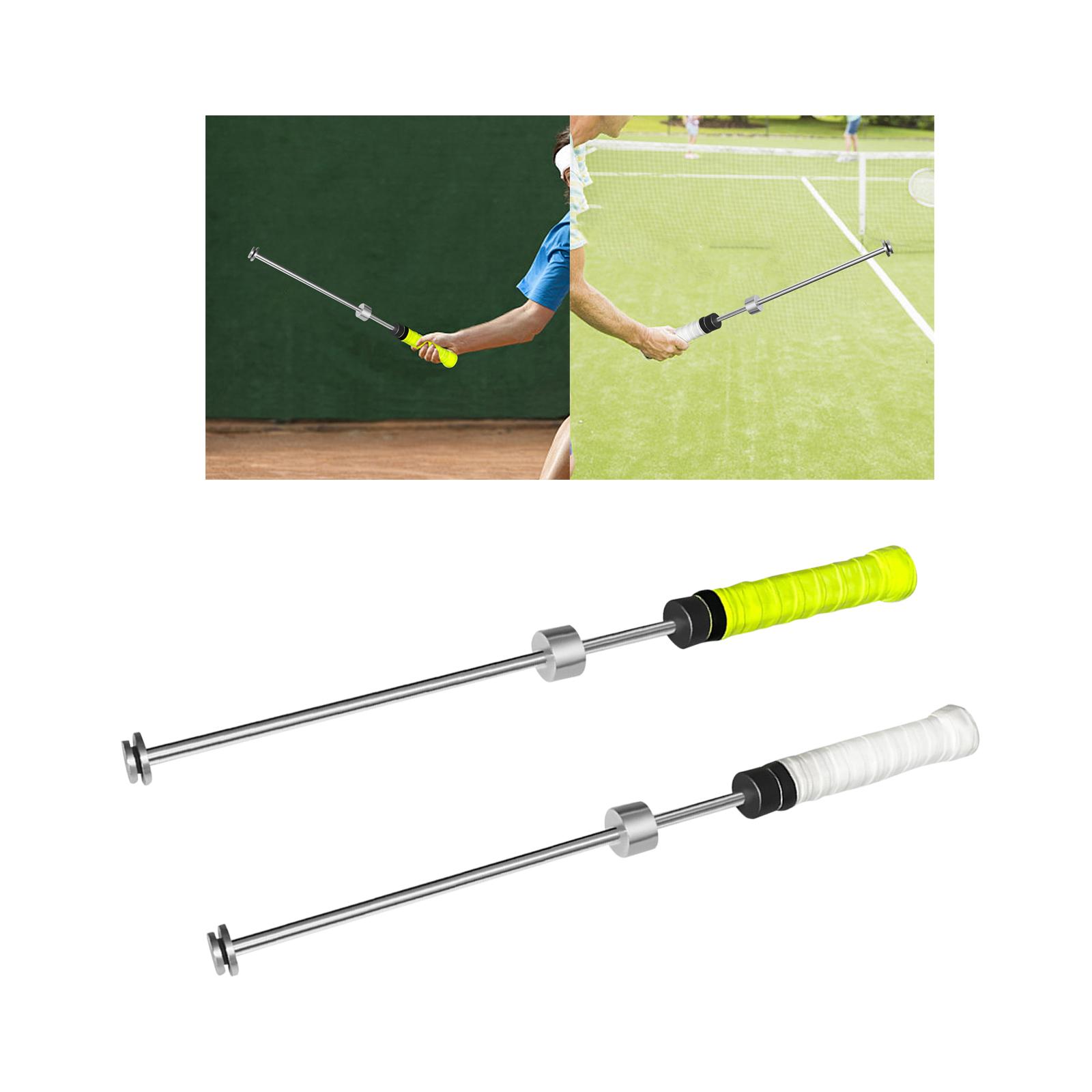 with Sound Rhythm Accuracy Lightweight Nonslip Grip Tennis Swing Trainer Aid yellow