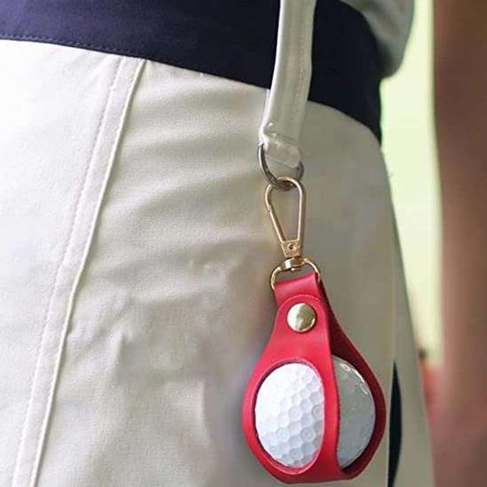 Golf Ball Waist Bag Golf Ball Pouch Fanny Pack Training Ball Bag Holder Red