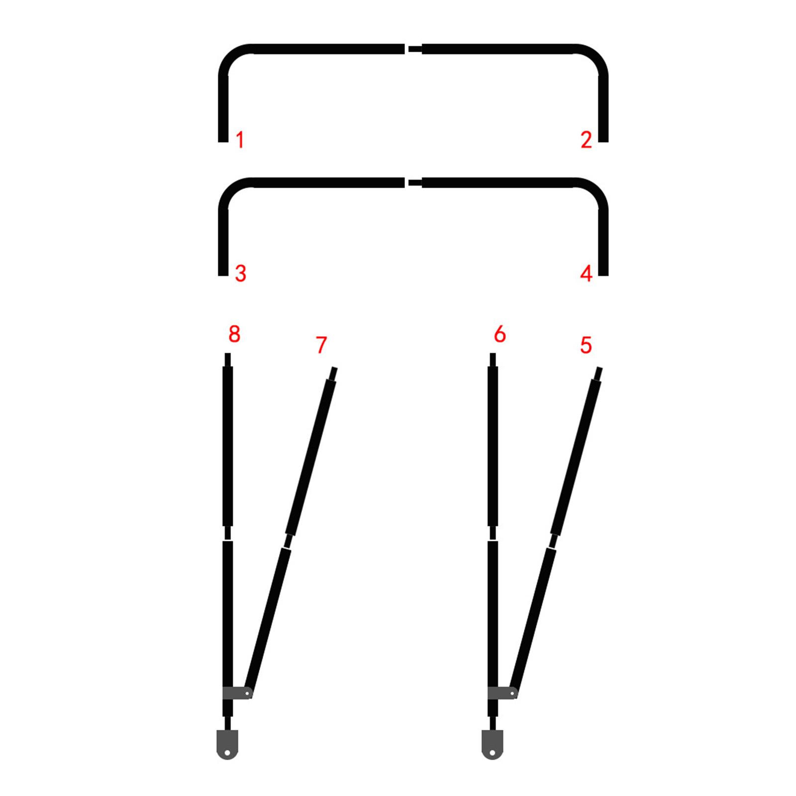 Inflatable Boat Canopy Sun Protection Waterproof Universal Bimini Top Covers ONLY Canopy