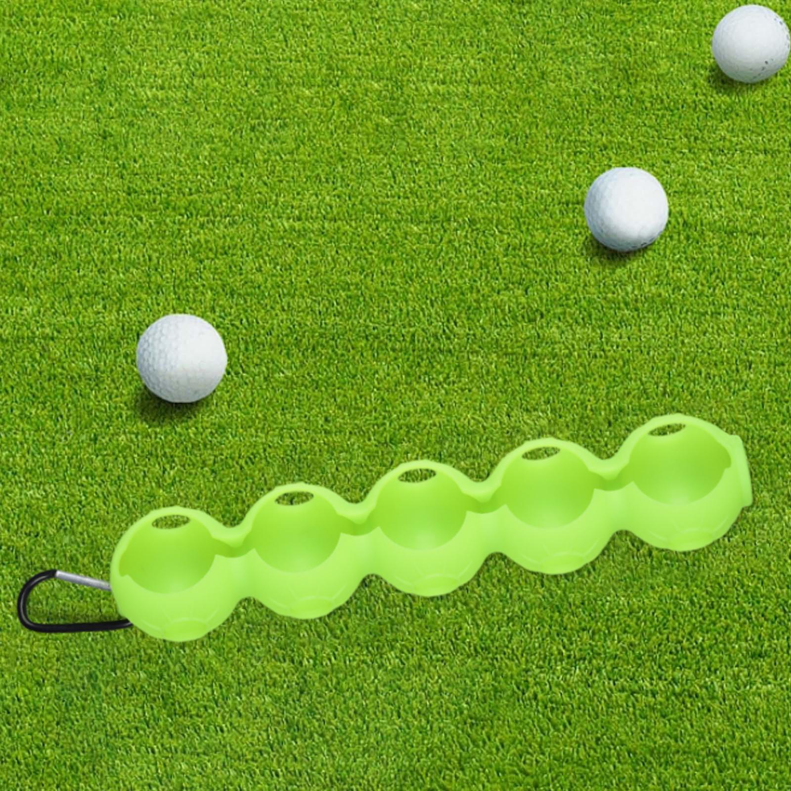 Golf Ball Pouch Case Waist Belt Bag for Outdoor Sports Golf Club Accessories Green