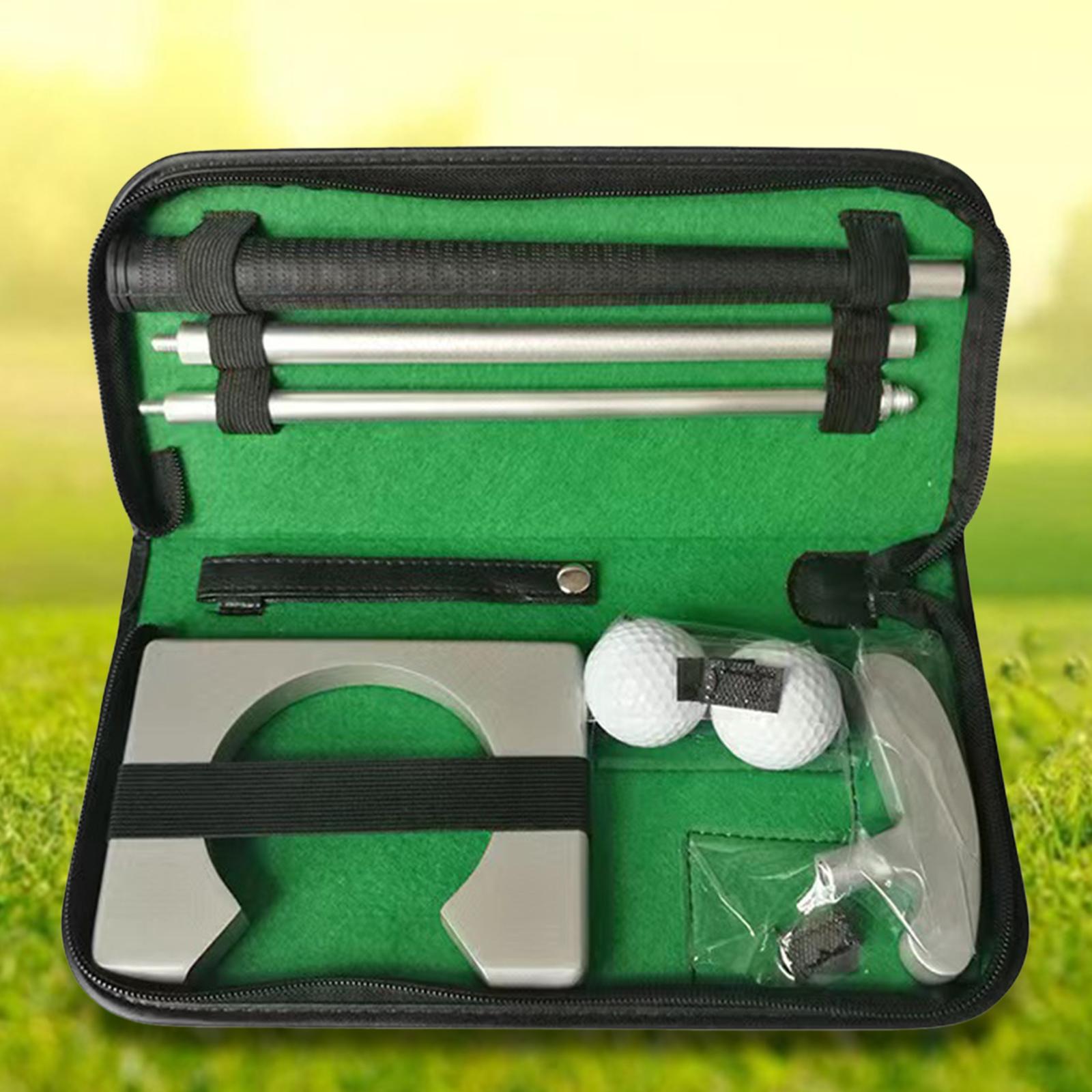 PU Leather Pouch Carrying Bag Lightweight Container Case Golf Putter Set Bag