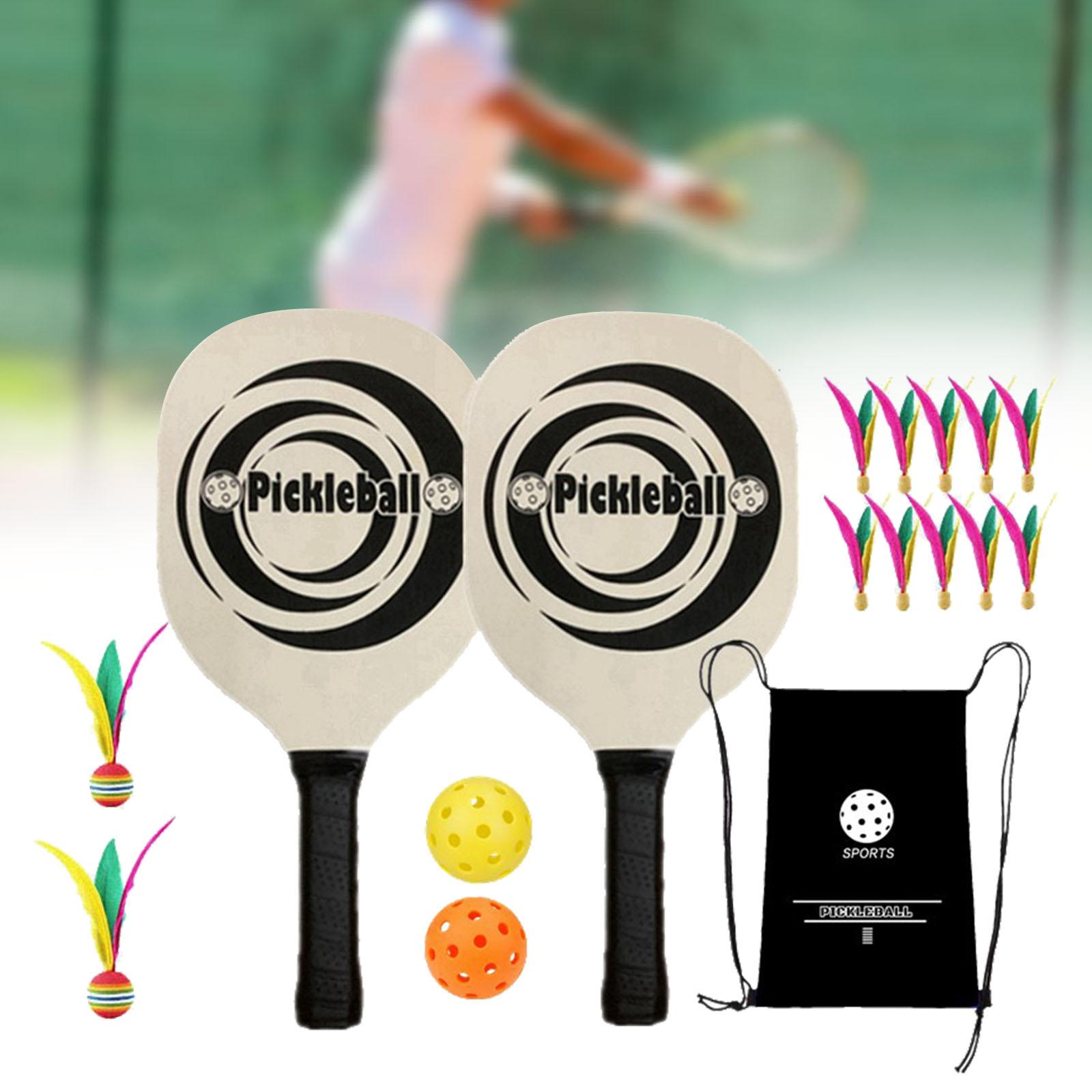 Pickleball Racket Set Includes 2 Rackets 2 Balls Portable