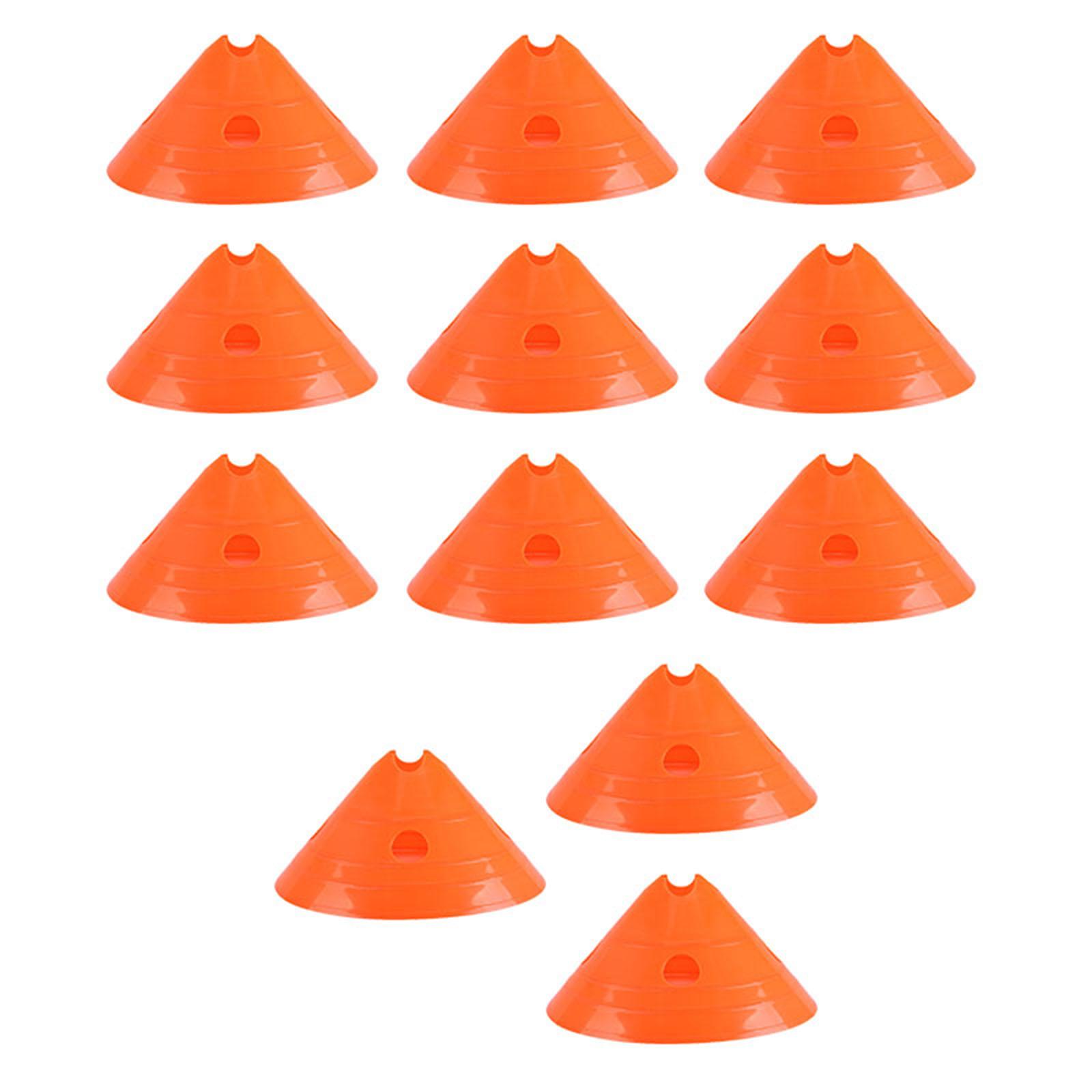 12Pcs Soccer Disc Cones Agility Training Gym Skating Football Training Cones