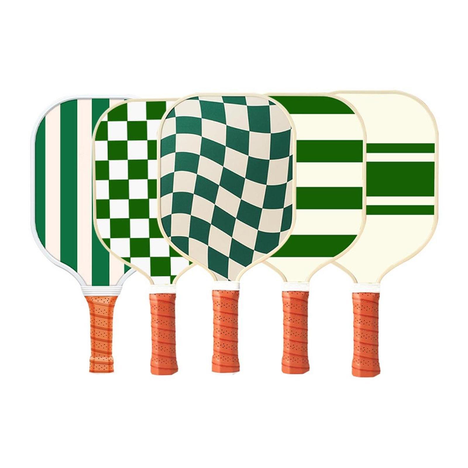 Pickleball Paddle Sturdy Pickleball Racquet for Playing Practice Competition Twisted Plaid