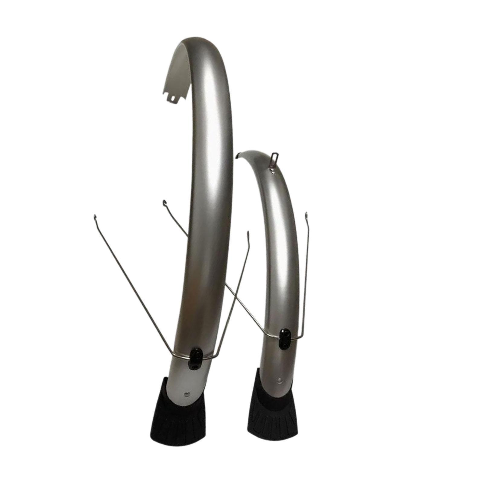 Mountain Bike Mudguard Set Silver