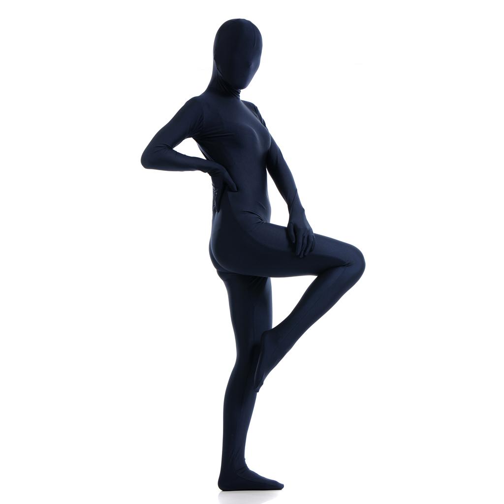 Lycra Spandex Sexy Zentai Suit-M-Black